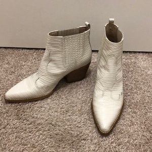 White Sam Edelman Booties